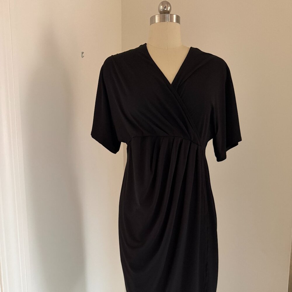 V-Neck Black Dress